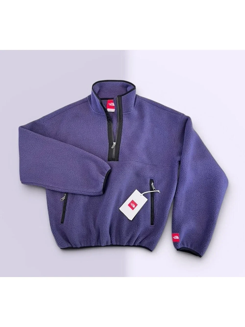 $175 The North Face Rare Pullover Fleece Jacket 1/2 Zip Enternal Purple Small